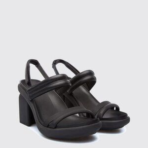 Camper 'Paradise' black sandal Velcro closure size 37